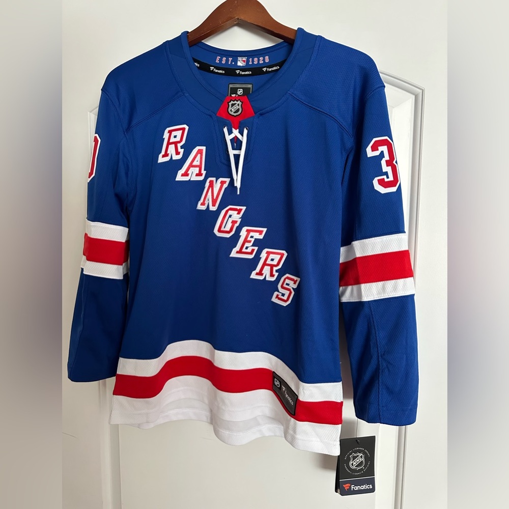 Fanatics NY Rangers Lundqvist Hockey Jersey Youth L/XL
